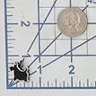 Sale Photo Thumbnail #194: Signed Sterling Resin Scottish Terrier Charm Pendant 2.1g-Illegible Signature and
sterling marked rhinestone  earrings