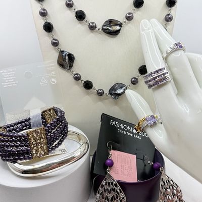 LOT 154J: Vintage Purple Jewelry Collection, some NWT