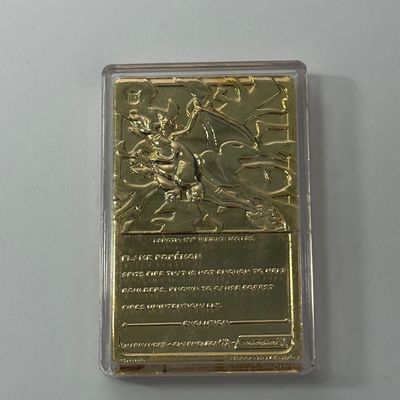 LOT 62A: FULL SET Pokémon Special Edition 23 karat Gold Plated Trading Cards: Charizard, Pikachu, Jiggly Puff, Poliwhirl, Mewtwo &...