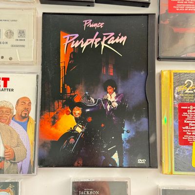 LOT 98A: CDs, DVDs & Tapes: Michael Jackson, Janet Jackson & Prince