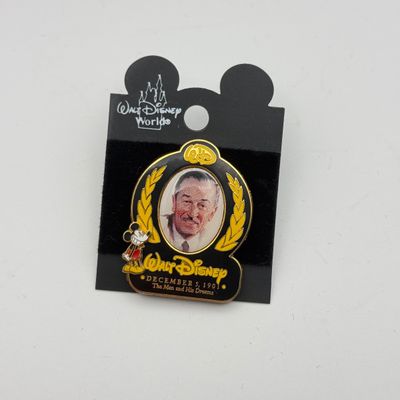 LOT 113P: 2002 Walt Disney WDW Trading Pins: LE5000 Chimpanzee, Mickey Painting Portrait, 100th Birthday Portrait & Partners