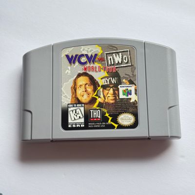LOT 208V: Vintage Nintendo N64 WCW Wrestling Video Game Cartridges