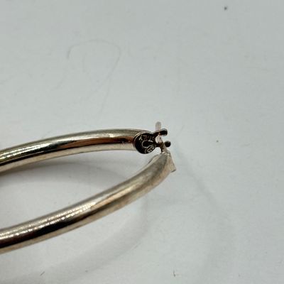 LOT 135F: Three Pairs of Vintage 925 Sterling Silver Thick Pierced Hoop Earrings (27.8gtw)