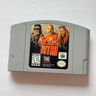 LOT 208V: Vintage Nintendo N64 WCW Wrestling Video Game Cartridges