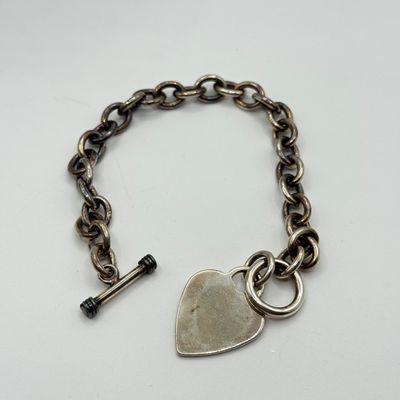 LOT 145F: Pair of 925 Sterling Silver Link Bracelets (65.7gtw)