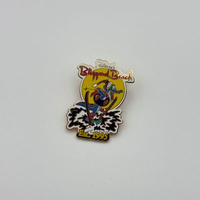 LOT 114P: 2001 WDW Waterpark Trading Pins: River Country (Goofy Comic Book Cover), Typhoon Lagoon & Blizzard Beach