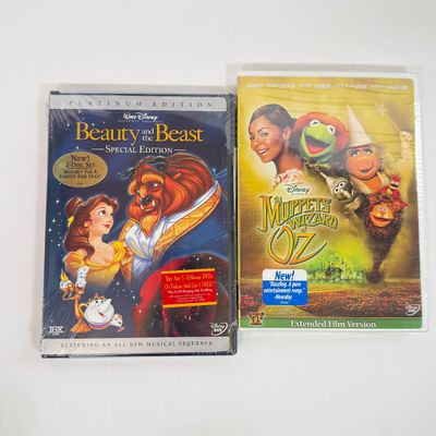 LOT 79A: Disney CDs, On Ice Princess Classics Program & Disney DVDs: Cinderella, Lilo & Stitch, Aladdin, Beauty and the Beast,...