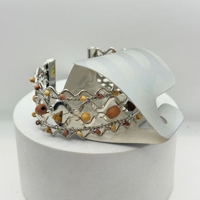 LOT 167J: Vintage Boho Bracelets, Star Ring & Necklace w Matching Earrings