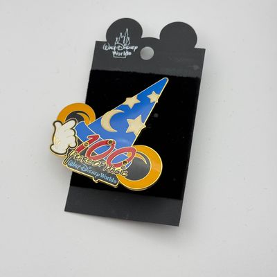 LOT 107P: WDW Trading Pins: 2001 LE3500 The Great Mouse Detective 15th Anniversary, 2002 100 Years of Magic Sorcerer Mickey Hat &...