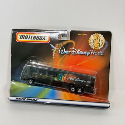 LOT 74P: Walt Disney World 2001 Collection: NIP Matchbox Bus, 2 0 0 1 Trading Pins (2 sets), Lanyards, Disc Ornament & Medallion