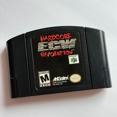 LOT 208V: Vintage Nintendo N64 WCW Wrestling Video Game Cartridges