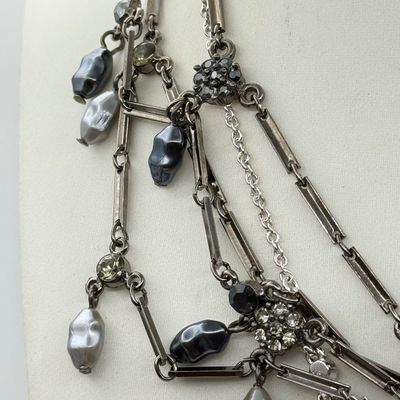 LOT 162J: Vintage Freshwater Pearl Bracelet, Faux & Freshwater Pearl Necklaces