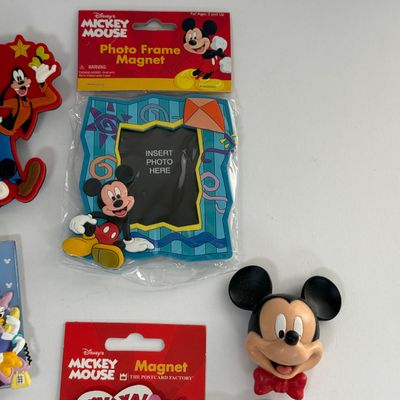 LOT 93A: Collection of Vintage Disney Magnets: Mickey, Minnie, Goofy, MGM Studios & More