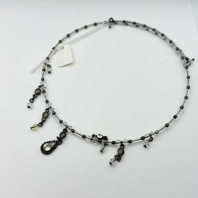 LOT 160J: Silvertone Costume Jewelry: Necklaces, NWT Earrings