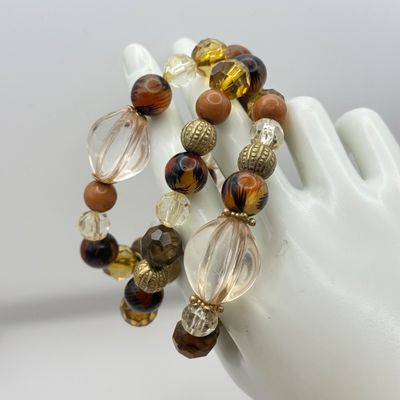LOT 168J: Boho Beaded & Stone Necklaces, Bracelets & More