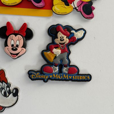 LOT 93A: Collection of Vintage Disney Magnets: Mickey, Minnie, Goofy, MGM Studios & More