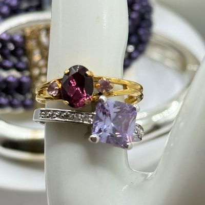 LOT 154J: Vintage Purple Jewelry Collection, some NWT