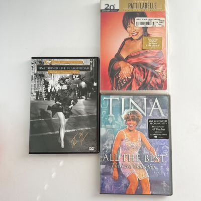 LOT 97A: CDs, DVDs & Cassette Tapes: Mariah Carey, Patti Labelle, Tina Turner, Paula Abdul, Whitney Houston, Beyonce