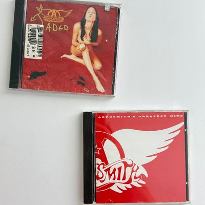 LOT 82A: Classic Rock Tapes (Guns N Roses, Led Zeppelin, AC DC & Def Leopard) & Two Aerosmith CDs