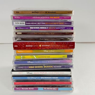LOT 83A: Disney & Disney Channel CDs: High School Musical, Miley Cyrus / Hannah Montana, The Cheetah Girls & More