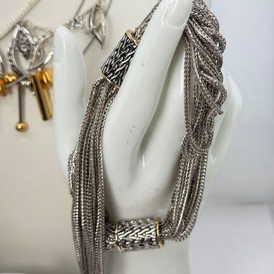 LOT 153J: Monet Leaf Necklace & Bracelet Set, Wire Necklaces, Bracelets & More