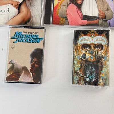 LOT 98A: CDs, DVDs & Tapes: Michael Jackson, Janet Jackson & Prince