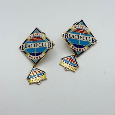 LOT 124P: WDW Resort Trading Pins: Board Walk, Beach Club, Port Orleans, Caribbean Beach, Yacht Club, All Stars & Board Walk Villas