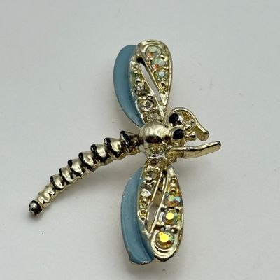 LOT 170J: Blue Dragonfly Brooch, Ladies' Watches, Pierced Earrings & More