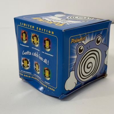 LOT 62A: FULL SET Pokémon Special Edition 23 karat Gold Plated Trading Cards: Charizard, Pikachu, Jiggly Puff, Poliwhirl, Mewtwo &...