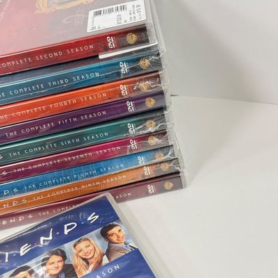 LOT 77A: I'll Be There for You... Friends Collection: Seasons 1-10 on DVD, Set of 4 Shot Glasses & Central Perk Travel Mug