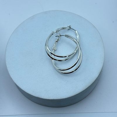LOT 171J: Vintage Jewelry: Multi Strand Chain Necklaces, Hoop Earrings & More