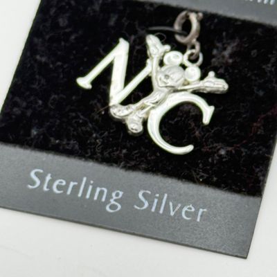 LOT 217J: Vintage Disney Sterling Silver Ring, NYC Charm & Mickey and Minnie Pendants
