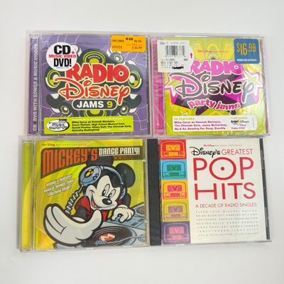 LOT 79A: Disney CDs, On Ice Princess Classics Program & Disney DVDs: Cinderella, Lilo & Stitch, Aladdin, Beauty and the Beast,...
