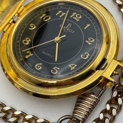 LOT 157J: Thomas Kinkade US Flag Pocket Watch, Geoffrey Beene Tie Tacks & More