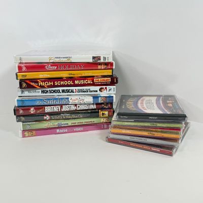 LOT 81A: Disney Channel DVDs & CDs: High School Musical, Hannah Montana, DisneyMania & More