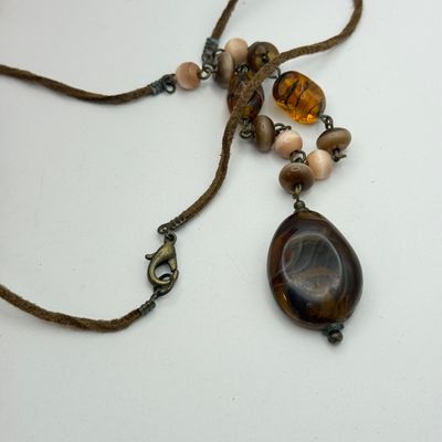 LOT 168J: Boho Beaded & Stone Necklaces, Bracelets & More
