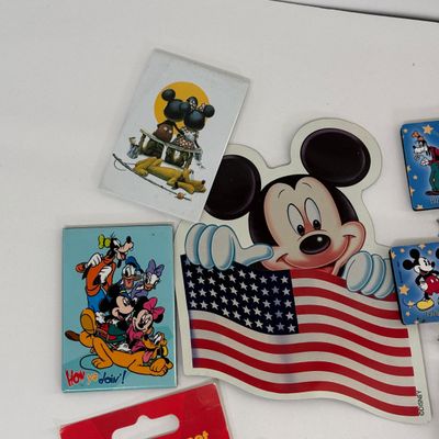 LOT 93A: Collection of Vintage Disney Magnets: Mickey, Minnie, Goofy, MGM Studios & More