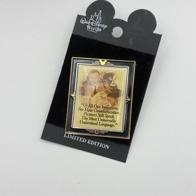 LOT 113P: 2002 Walt Disney WDW Trading Pins: LE5000 Chimpanzee, Mickey Painting Portrait, 100th Birthday Portrait & Partners