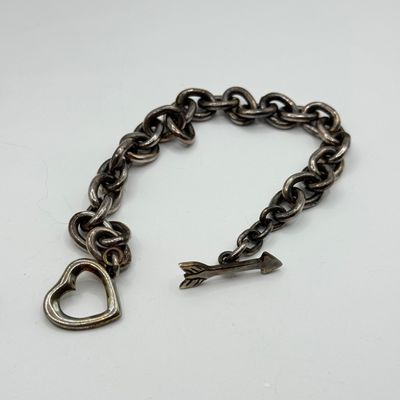 LOT 145F: Pair of 925 Sterling Silver Link Bracelets (65.7gtw)