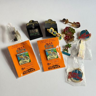 LOT 178J: Collectible Pins: Outback, Universal Studios, Hard Rock Cafe & More