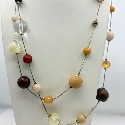 LOT 168J: Boho Beaded & Stone Necklaces, Bracelets & More