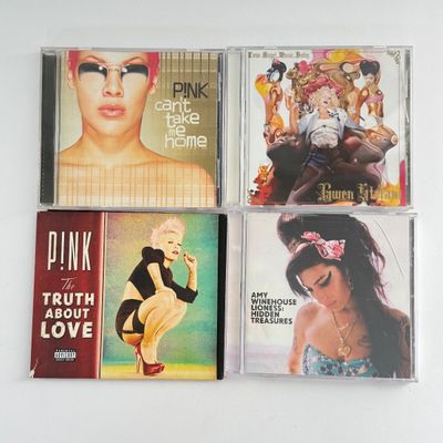 LOT 92A: P!nk, Amy Winehouse & Gwen Stefani CDs, Feetwood Mac DVD, XL Pink 2013 Tour Shirt, Pat Benatar & Blondie Tapes & More