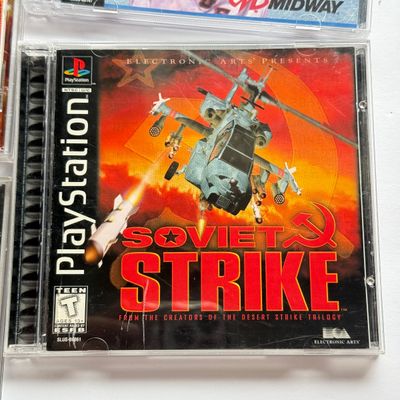 LOT 204V: Sony PlayStation 2 DDR Disney & PS1 Games: Frogger, Crash Bandicoot 2 (holo cover), Soviet Strike, 007 & More