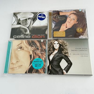 LOT 90A: Celine Dion Collection: For Keeps Book, Concert Book, Tapes, CDs & DVDs