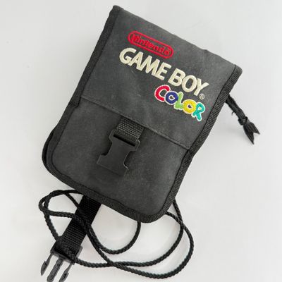 LOT 84A: Vintage Nintendo GameBoy Color Clear Circuit Handheld Video Game Console w/ Playable Case