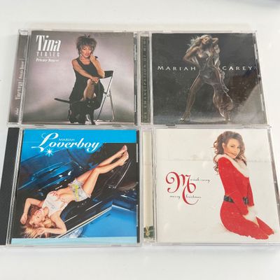 LOT 97A: CDs, DVDs & Cassette Tapes: Mariah Carey, Patti Labelle, Tina Turner, Paula Abdul, Whitney Houston, Beyonce