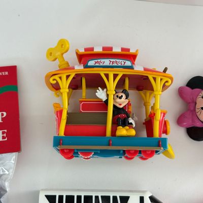 LOT 94A: Disney Pencils, Stickers, Small Toys, Jump Rope NIP, Light Up Necklaces & Silly Bands