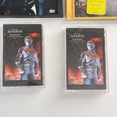 LOT 98A: CDs, DVDs & Tapes: Michael Jackson, Janet Jackson & Prince