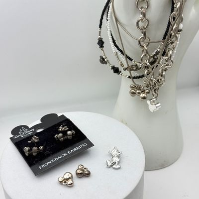 LOT 213J: Disney Mickey Mouse Bracelets & Earrings