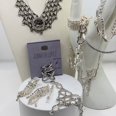 LOT 155J: Vintage Rhinestone Jewelry & More